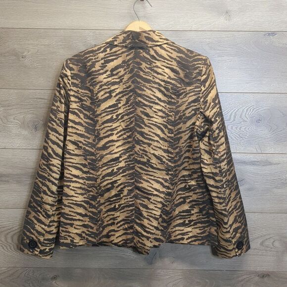 Jones New York Work Tiger Print Blazer Jacket Women's Size Large - Picture 8 of 12